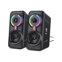 Tenfowee Onıkuma L6 Taşınabilir Bluetooth Ve Kablolu Rgb Masaüstü Subwoofer Hoparlör Seti, Oyun Ve Ev Kullanımı İçin