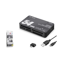 İetop Tc209 Usb Type-c All İn One Kart Okuyucu Siyah