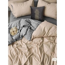 Çift Kişilik Nevresim Takımı Krem 200 X 220 Cm - 6107890123451 Krem