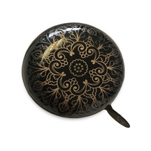 Impact Tamamen Metal Kaliteli Bisiklet Zili - Siyah - Motif Desen Siyah