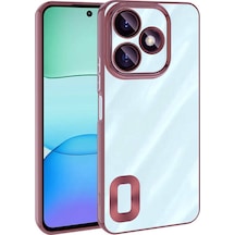 Redmi 13 4g Kılıf Logo Detaylı Ve Kenarları Renkli Omega Premium Kapak Rose