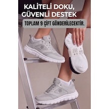 Velocto 9 Çift Özel Yıkanmış Parfümlü Pamuklu Bilek Boy Unisex Çorap Seti Karışık