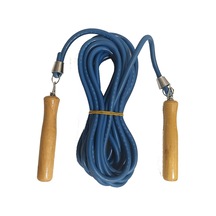 7 Metre Mavi Deri Ayarlanabilir Atlama İpi - Fitness - Crossfit- Rope - Sağlık - Egzersiz - Spor