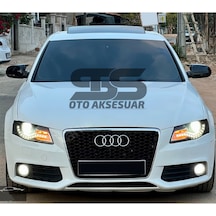 Audi A4 B8 2009 ve arası2014 Yarasa Ayna Kapağı Piano Black Abs Plastik Batman (01)