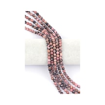 Rodonit Doğal Taş Dizi 6 MM Küre Kesim 66152000 Beyaz