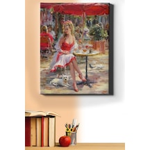 Webstyle Sayılarla Boyama Seti Kasnaklı Cafede Bekleyiş 60 X 75 Cm