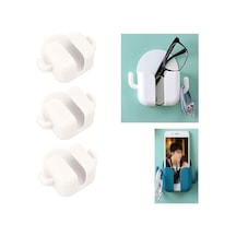 Duvara Yapışan Telefon Kumanda Tutucu Aparat 3 Adet