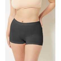 Moncorno Model Toparlayıcı Ve İz Yapmayan İz Belli Etmeyen Korseli Külot Koyu Gri Renk Koyu Gri