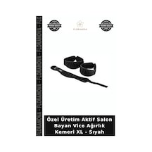 Özel Üretim Aktif Salon Bayan Vice Ağırlık Kemeri Xl - Sıyah