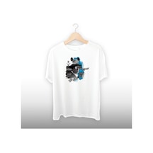 Dedektif Temalı Unisex Tişört Beyaz
