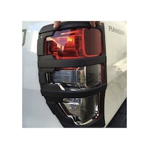 Ford Ranger 2015-2022 Arka Stop Çerçevesi Seti Mat Siyah Stop Çerçeve Kaplama / Trim
