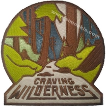 El Değmemiş Doğa Özlem Craving Wilderness Nakış Işleme Arma Patch