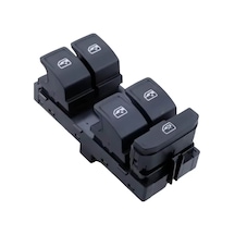 Skoda Super B Dörtlü Cam Açma Düğmesi Anahtarı 2015-2018 Kırmızı Ledli