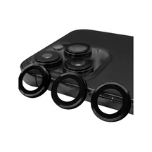 Apple İphone 15 Pro Uyumlu Raze Metal Kamera Lens - Siyah