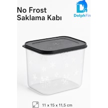 No Frost Saklama Kabı Siyah 1400 Ml 11 15 11,5 Cm