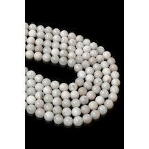 6 Mm Ay Taşı Dizi Beyaz