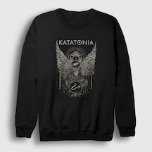 Presmono Unisex Temple Katatonia Sweatshirt Siyah
