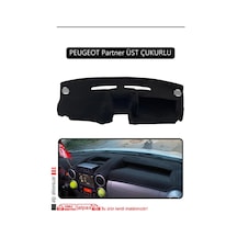 Peugeot Partner Üst Çukurlutorpido Koruma Halısı Siyah Kenar
