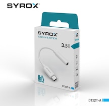 Syrox Dt22t-a Type-c Kulaklık Çevirici & Dönüştürücü Aparatı 3.5mm Jack
