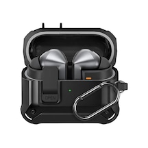 Samsung Galaxy Buds 3 Pro, Buds 3 Ve Buds 3 Fe İle Uyumlu Mandallı Kapak Kilit Sistemli Mat Dok