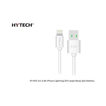 Hytech Hy-x93 1m 2.a İphone Lightning Beyaz Şarj Kablosu