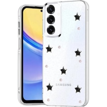 Newface Samsung Galaxy Uyumlu  A37 5g Fiyonk Desenli Kapak - Desen 7 Şeffaf