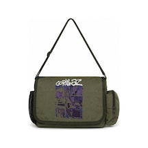 Sevbano Gorillaz Rock Metal Müzik Grubu Baskılı Unisex Okul, Spor, Ofis Ç Haki