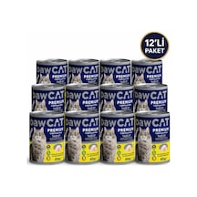 Premium Taze Etli Yetişkin Kedi Konservesi 400 G 12 Li Paket