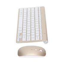 Ximistore9 78 Tuşlu 2.4g Kablosuz Klavye Fare Seti, Ergonomik Tasarım, Dürtüye Hızlı Tepki, Piyano Sınıfı Boya, Kaymazsız Ayak, Ev Ve Ofis Kullanıma Uygun, Gümüş Renk Pil Dahil Değil
