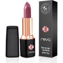 Reva Shimmer Lipstick Clean Formula Ruj Wild Rose