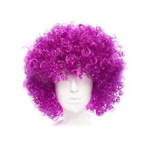 Koyu Mor Renk Violet Afro Bonus Ilkeshop - 45 Saç Peruk