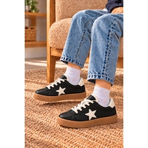 Çocuk Esnek Sneaker Siyah/beyaz