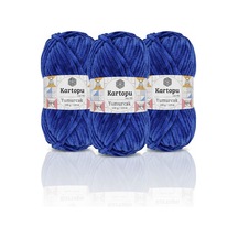 3 Adet Sp-kartopu,yumurcak K0524 Saks Mavi 100 Gr 120 Mt
