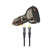 Linktech C507 80w 2xpd 30+20w Type-c To Lightning Usb Araç İçi Şarj Aleti -