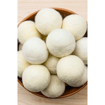 Organik Keçe Yün 3 Adet Xl Çamaşır Kurutma Topu, Çamaşır Yumuşatıcı 6kg Kurutma Makinası İçin Tr Diğer