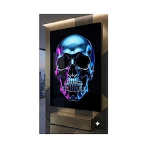 4mm Tamperli Uv Baskı Kırılımaz Cam Tablo Ev Ofis Duvar Dekor Hediyelik Tablo Kurukafa Pembe Siyah Altın Gümüş Etnik Premium Marka Luxury Uhd Gerçek Cam Baskı Sağlam Asma Aparatı