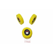 Fat Bike Plastik Dişli Rulmanlı 3 Lü Set 28 T Açık Sarı