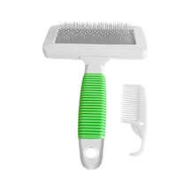 Markapet Temizleme Aparatlı Kedi Köpek Tarağı 7 Cm-14 Cm Small Yeşil