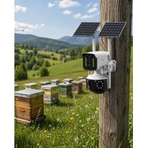 Güneş Enerjili Çiftlik Kamerası 9mp 4g Sım Kartlı Solar Güvenlik Kamerası - Lisinya