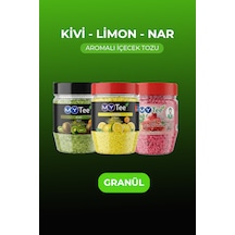 Mytee 3'lü Limon - Kivi - Nar Aromalı Granül İçecek Tozu 3 X 250gr 750 G