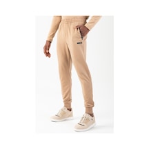 Maraton Sportswear Regular Erkek Ribana Paça Basic Açık Vizon Eşofman Altı 18102-açık Vizon Açık Vizon