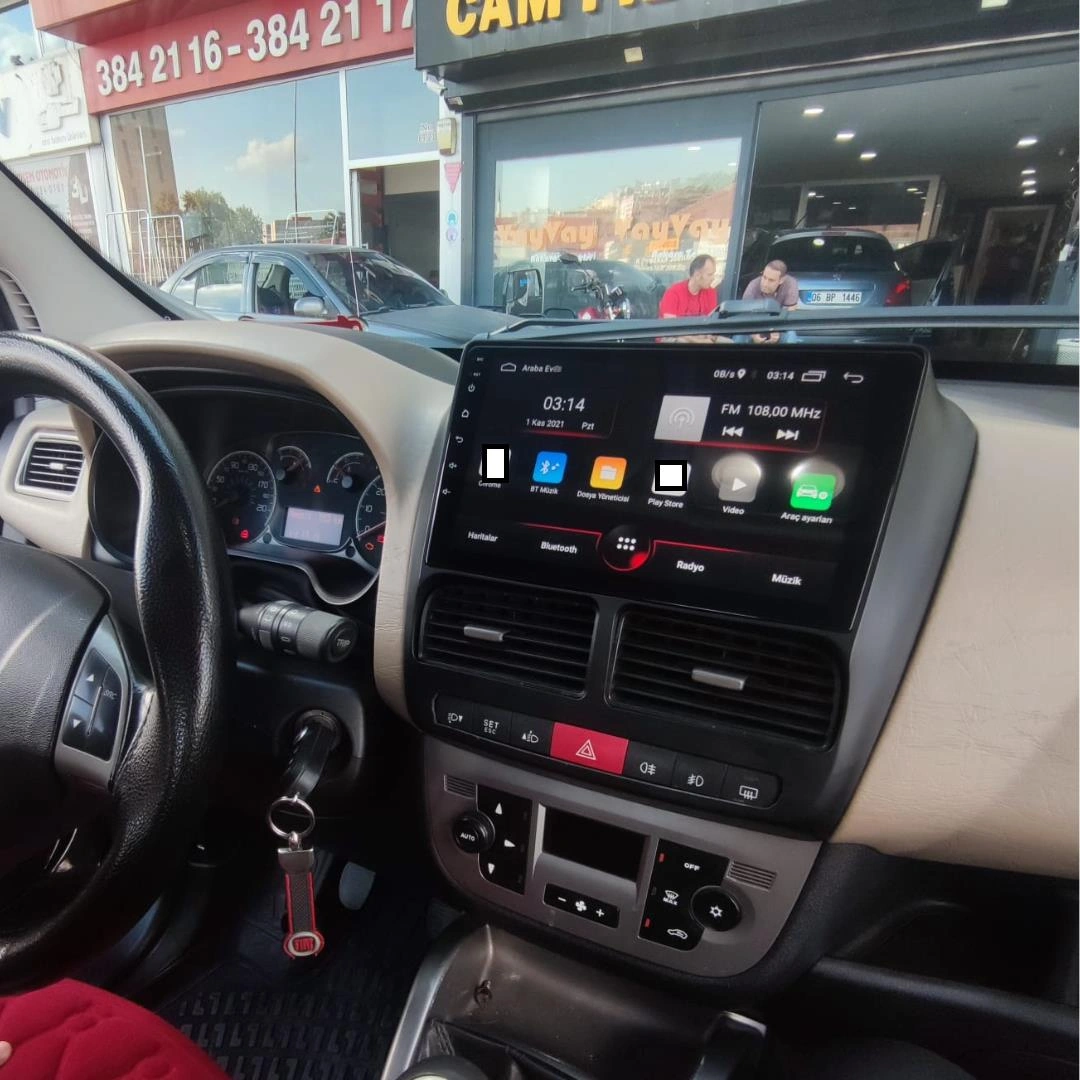 Fiat Doblo Android Multimedya Sistemi 2-32 For-x 2011-2015 9"