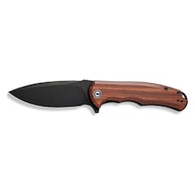 Civivi Praxis Flipper Knife Wood Handle Kamp Çakı Kahverengi