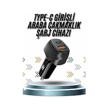 Mey İthalat Hızlı Oto Şarj Cihazı 38w Çift Girişli Hızlı Şarj Oto Çakmaklık Type-c