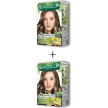 2X2 Tüp Krem Saç Boyası Seti Açık Kumral No:8.0