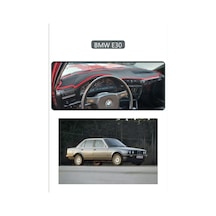 Bmw E30torpido Koruma Halısı Gri Kenar