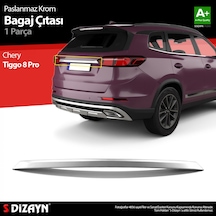 S-dizayn Chery Tiggo 8 Pro Krom Bagaj Çıtası 2022 Üzeri A+ Kalite