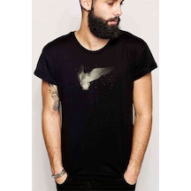 Owl For Computers Baskılı Siyah Erkek Tshirt