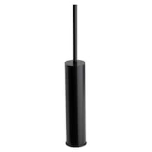 Tuvalet Fırçalığı Siyah Renk 424x64x64 Mm Açık Ahşap