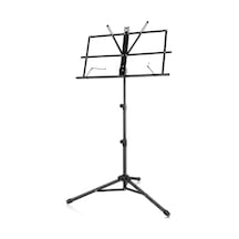 Taşınabilir Metal Nota Sehpası, Ayarlanabilir Yükseklik Ve Üç Ayaklı Tripod Abanoz